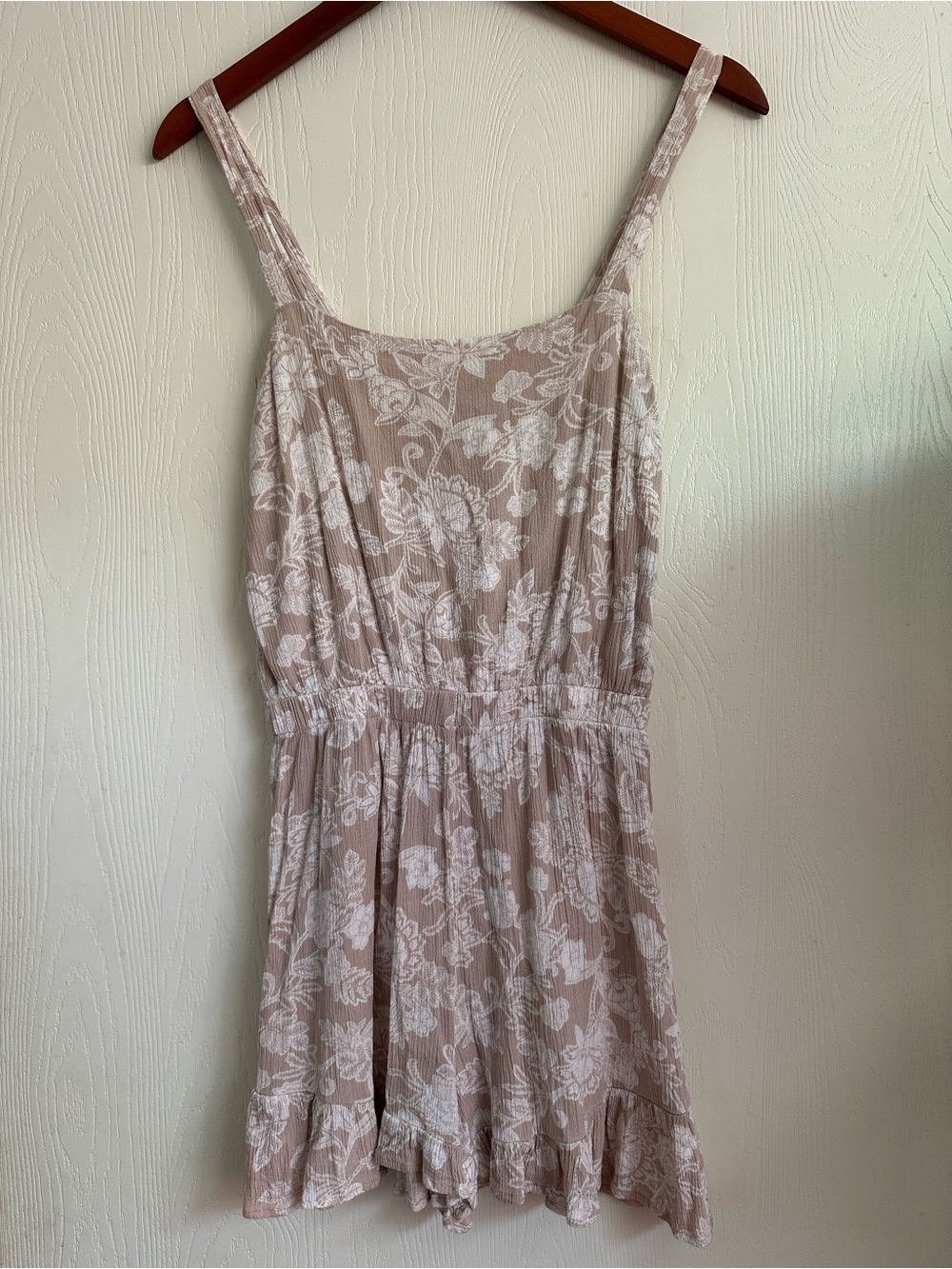 Floral Lace-Print Romper